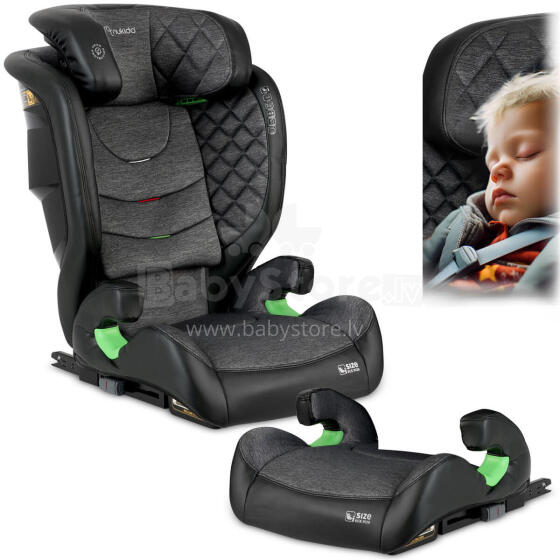 Nukido Louis automobilinė kėdutė juoda-pilka 15-36 kg ISOFIX
