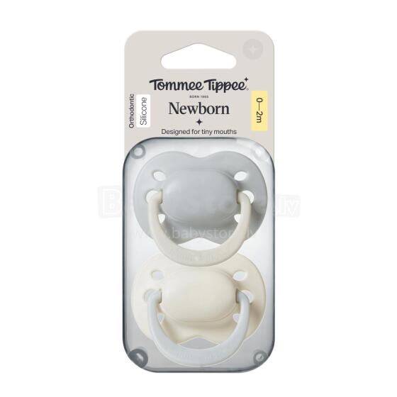 TOMMEE TIPPEE silikoninis čiulptukas CLOSER TO NATURE 0-2 mėn., 2 vnt., asort., 433660