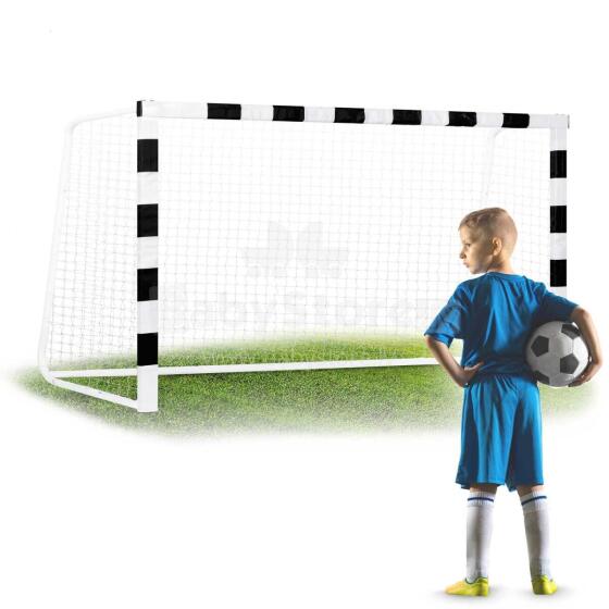 Futbolo vartai 300 x 160 x 90 cm NS-460 juodi ir balti