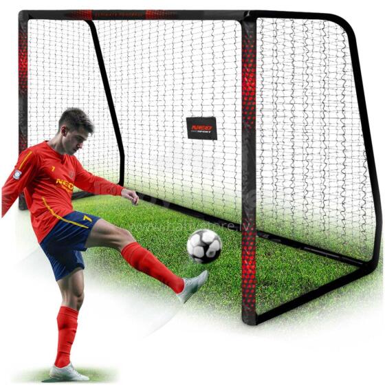 Futbolo vartai 300 x 200 x 120 cm NS-473 juoda-raudona