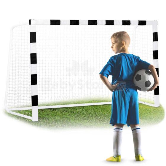 Futbolo vartai 300 x 200 x 90 cm NS-465 juodi ir balti