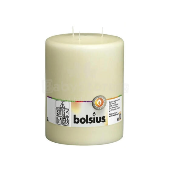 Candle cylinder with 3 burners Mamoth &Oslash;200x150mm beige