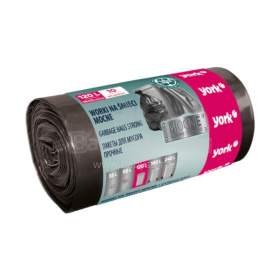 Šiukšlių maišai STRONG 120 l / 10 vnt.