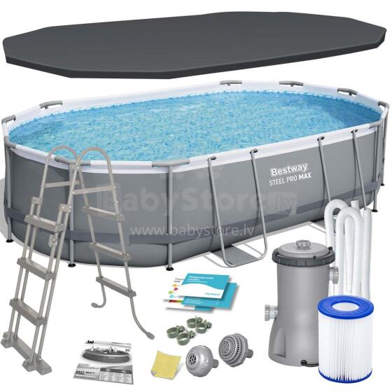 Bestway 56448 Frame Pool 488 x 305 x 107 cm 12in1