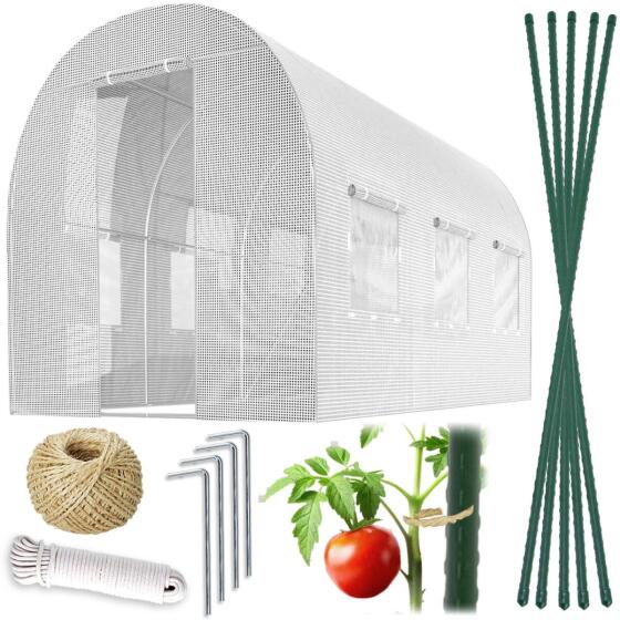 Sodo tunelis 2 x 3,5 m (7m2) baltas plonas