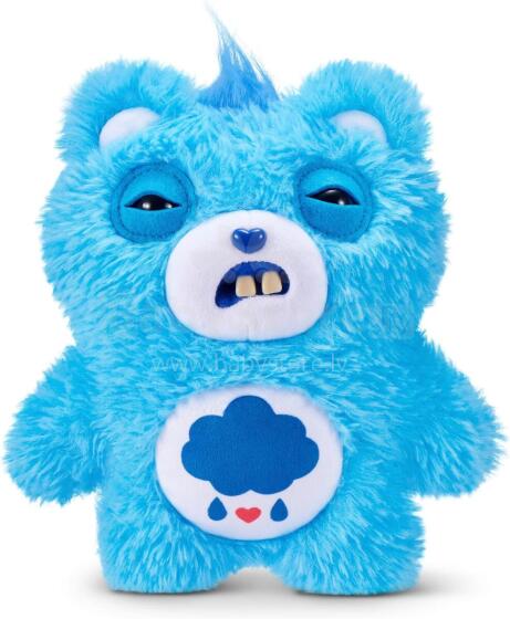 „Fuggler Care Bears“ 23 cm pliušinis žaislas (Grumpy Bear) iš „ZURU“ – juokingas bjaurus monstras, minkštas žaislas su žmogaus formos dantimis, kolekcinis pliušinis žaislas vaikams, paaugliam