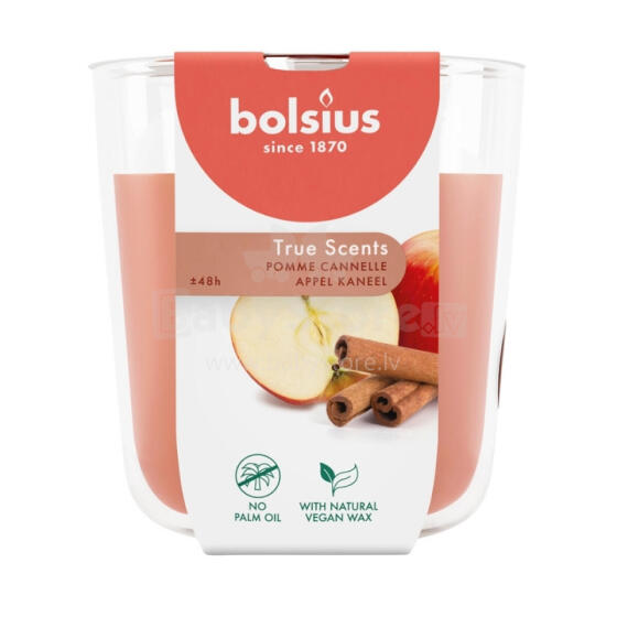 Scented candle glass True Scents &Oslash;97x85mm apple cinnamon