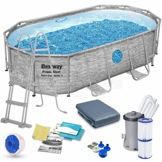 Bestway 56714N 427 x 250 x 100 cm Frame Pool 12 in 1