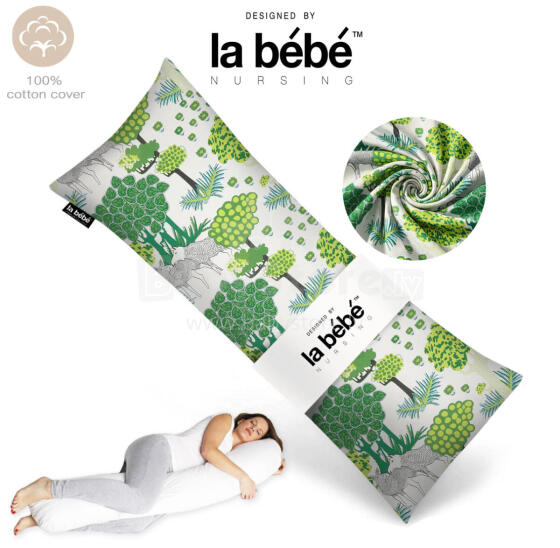 „La Bebe ™“ lengvoji motinystės pagalvė Art. 20608166 Nordic Forest. Daugiafunkcinė miego pagalvė 135 x 50 cm