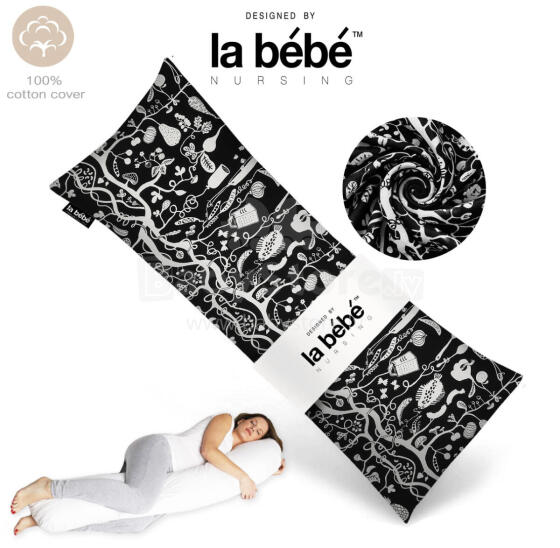 „La Bebe ™“ lengvoji motinystės pagalvė Art. 20608144 Nordic Night. Daugiafunkcinė miego pagalvė 135 x 50 cm