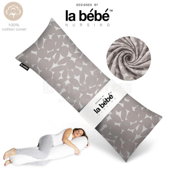 „La Bebe ™“ lengvoji motinystės pagalvė Art. 80579836 Nordic Pebbles. Daugiafunkcinė miego pagalvė 135 x 50 cm