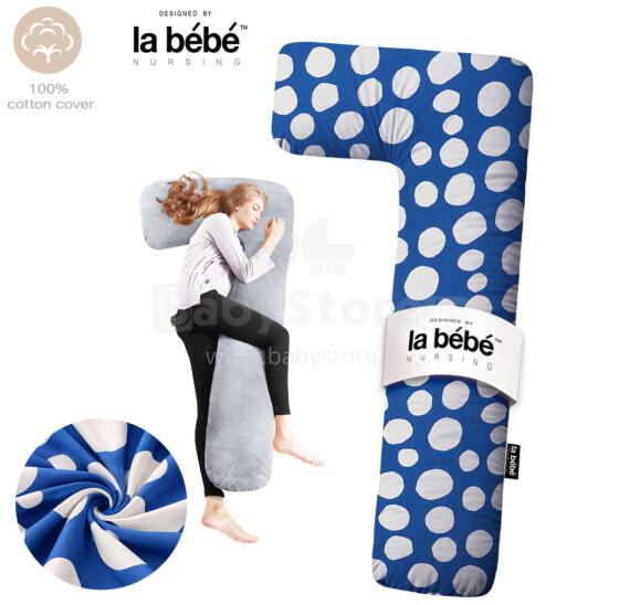 La Bebe ™ minkštos pagalvėlės Art. 80579822 Nordic Stones. medvilnės slaugos nėščios nėščios pasagos pagalvė su užvalkalu [2 užvalkalai], 180 cm