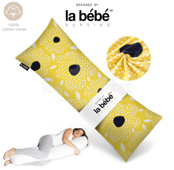 „La Bebe ™“ lengvoji motinystės pagalvė Art.70608146 Nordic Seeds. Daugiafunkcinė miego pagalvė 135 x 50 cm