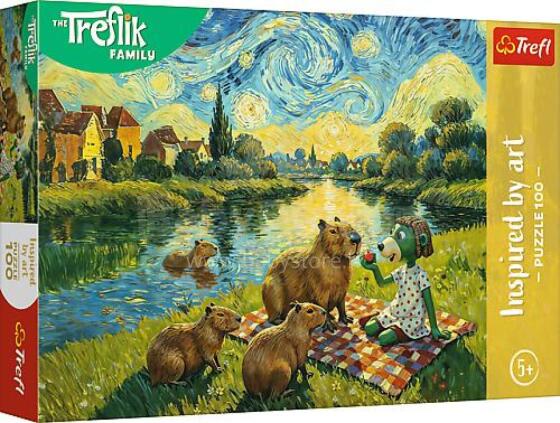 TREFL 16563 Dėlionė 100 Šeriant Kapibaras / Treflik Šeima