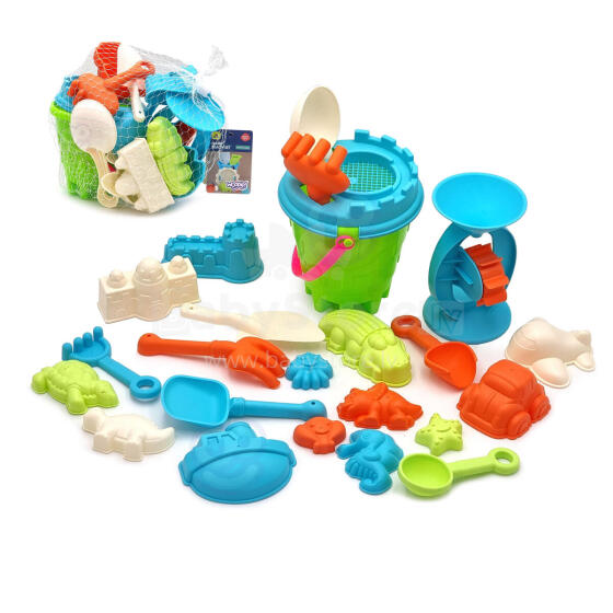 WOOPIE Big Sand Set with Bucket 25 pcs