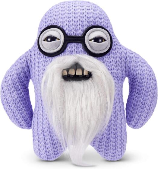 „Fuggler Old Fogies“ 22 cm pliušinis žaislas (Mr Needles) iš „ZURU“ – juokingas bjaurus monstras, minkštas žaislas su žmogaus formos dantimis, beprotiškai mielas kolekcinis daiktas vaika