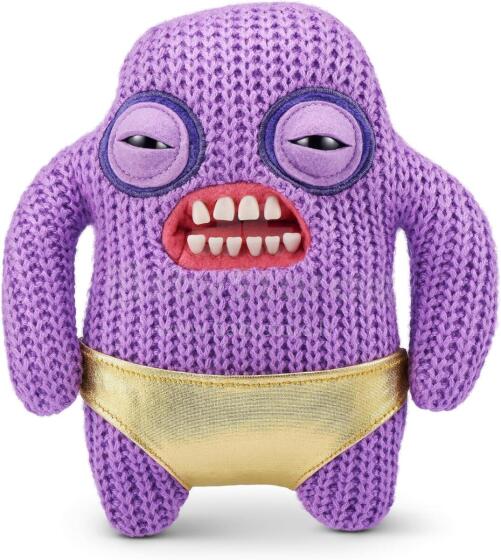 „Fuggler Gold Fuggs“ 22 cm pliušinis žaislas (Mr Needles - Kelnės), kurį pagamino ZURU - juokingas bjaurus monstras, minkštas žaislas su žmogaus formos dantimis