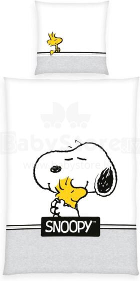 Faro Tekstylia Disney Bedding Snoopy Art.277234 medvilnės patalynės komplektas 135x200/80x80 cm