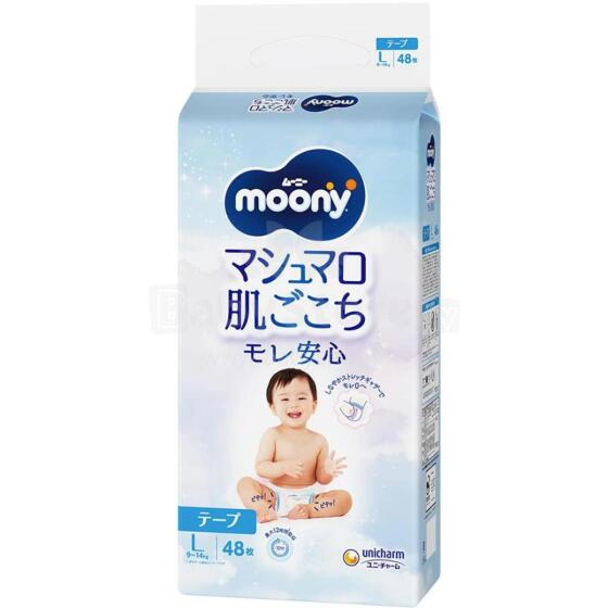 MOONY Airfit sauskelnės L 9-14kg 48 vnt.