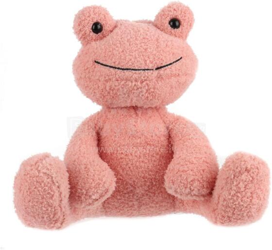Apricot Lamb - Cuddly Toy Frog 23cm Plush Velvet Soft Cuddly Perfect for Kids Pink Frog
