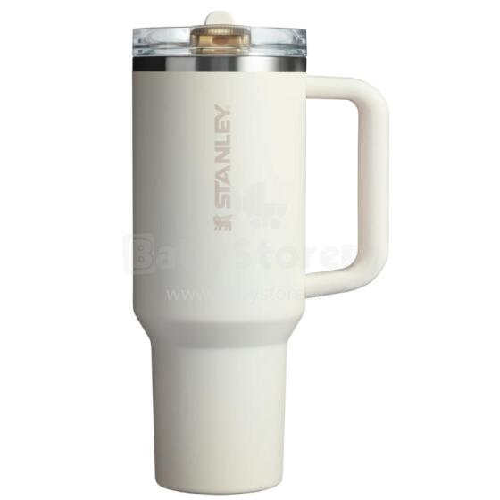 Termospuodelis su šiaudeliu &bdquo;The Quencher ProTour Flip Straw Tumbler&ldquo; 1,18 l kreminės spalvos
