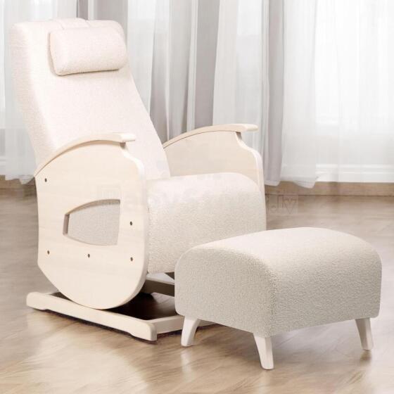 NeiLux Design Relaxing Rocking Chair Art.278416 White supamoji kėdė
