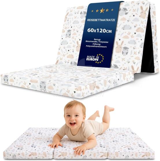 Travel Mattress Art.278757 Owls tinginių čiužinys kelioninėms lovelėms