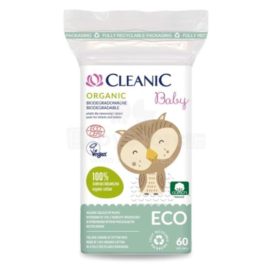 Vatos diskeliai kūdikiams &bdquo;Cleanic Baby Eco&ldquo;, 60 vnt.