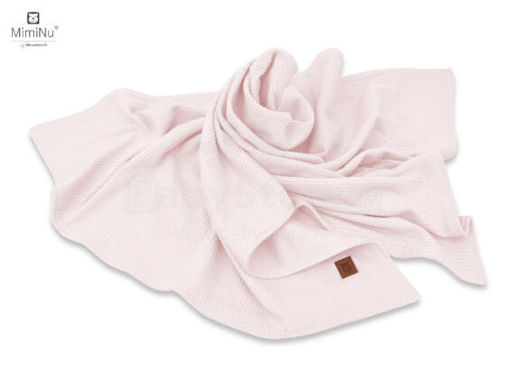 KIECZMERSKI Antklodė 75x100 cm MIMINU SOFT interlock medvilnė 100% pudros rožinė
