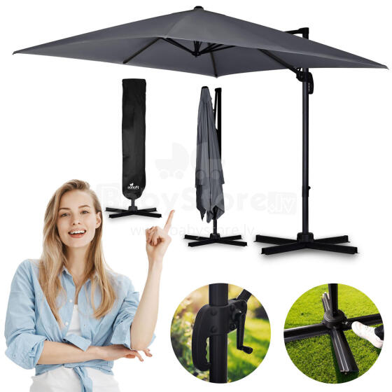 Sulankstomas sodo skėtis 8 segmentai 420 cm su uždanga Plonos PL-883