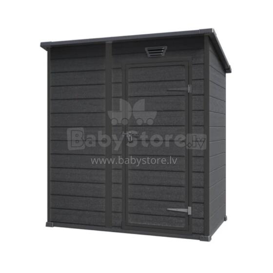 Sodo namelis &bdquo;Essential Shed&ldquo; 6x4 tamsiai pilkas/juodas