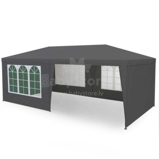 Sodo komercinis paviljonas, 3x6 m, 6 sienų, pilkas, MultiGarden