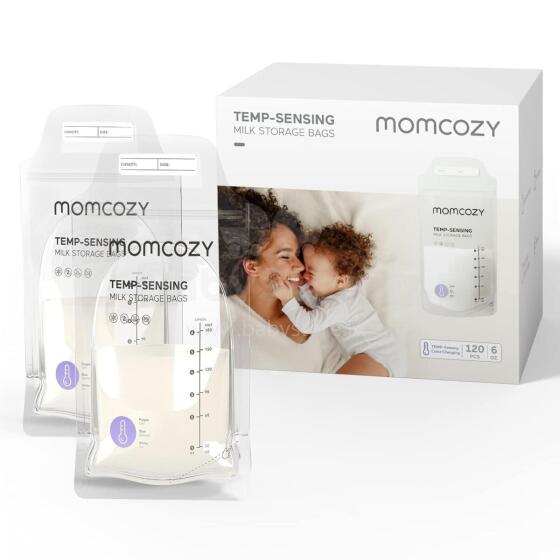 Momcozy Milk Bags Art.279936 pieno maišeliai (120 vnt.)