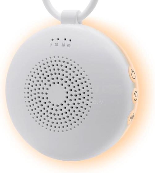 Baby Basic Noise Accessories Baby Sound Machine Art.279968 White Nešiojama garso mašina su laidu ir garso efektais