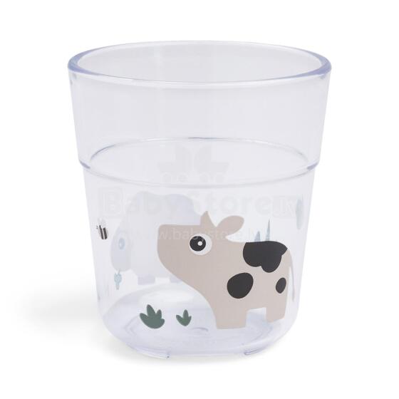 Done by Deer Yummy Glass Art.279978 Tiny Farm Sand vaikiška stiklinė ,180ml