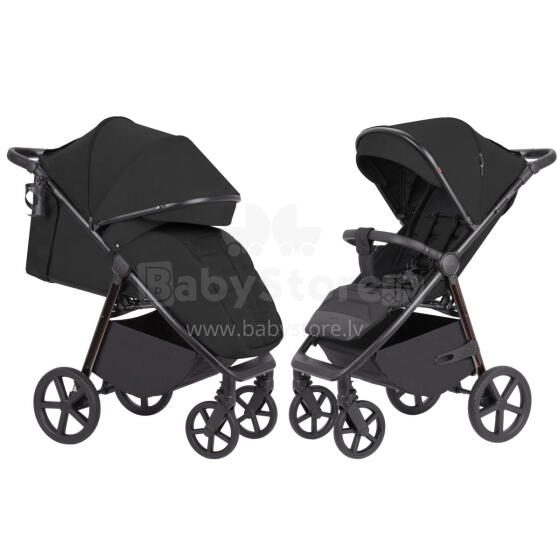 Vaikiškas vežimėlis Carrello Bravo plus CRL-5515 Gryna juoda