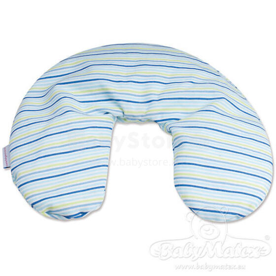 Maitinimo pagalvė - MINI RELAX - dydis 140 - MĖLYNOS JUOSTOS