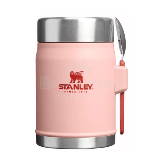 Termosas maistui &bdquo;The Legendary Food Jar + Spork&ldquo; 0,4 l, persikų rožinės spalvos