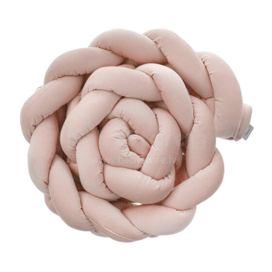 Bumper - BRAID - P02-0751  - VELVET -  LUKROWANY - DIRTY PINK - dydis 230 cm