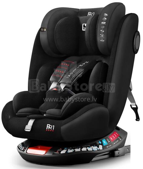 Aga Design Hamilton 360 Isofix Art.FR01 Diamond Black Vaikiška automobilinė kėdutė 0-36 kg