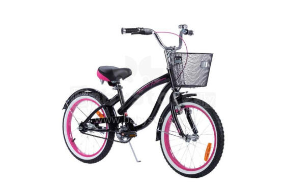 Dviratis - XXIII - TOMABIKE 18" - CRUISER - JUODAS / ROŽINIS
