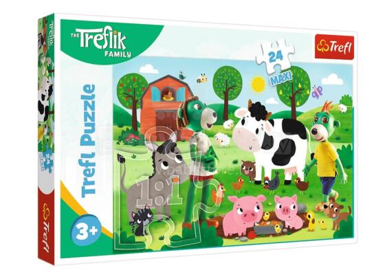 Dėlionė 24 Maxi Treflik Šeima Treflikai Kaimo  Trefl 14361