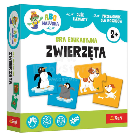 ŽAIDIMAS - Gyvūnai - Mažylių ABC - Trefl 02905