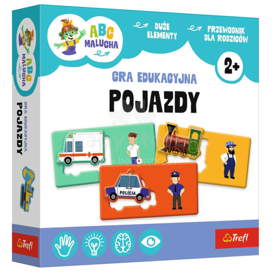 ŽAIDIMAS - Transporto priemonės - Mažylių ABC - Trefl 02907
