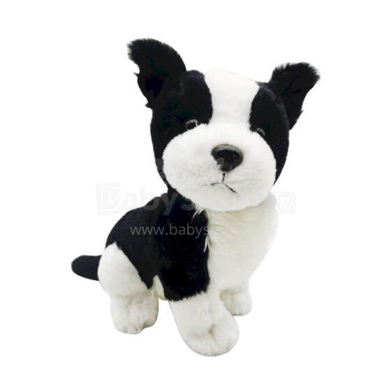 Pliušinis žaislas - 84399 / 43991 - ŠUNIUKAS - JUODAS / BALTA - dydis 25 cm