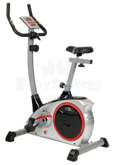 CHRISTOPEIT SPORT treniruoklis dviratis AL1 sidabrinis TouchSc, 9kg/150kg
