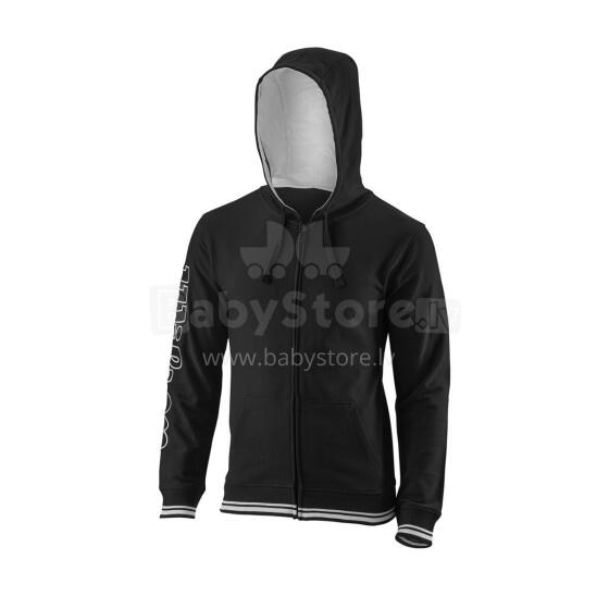 TEAM II FULL ZIP HOODY JUODAS
