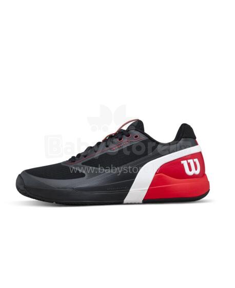 WILSON TENISO BATAI VYRIŠKI RUSH PRO 5 Juoda / Infraraudona / Balta