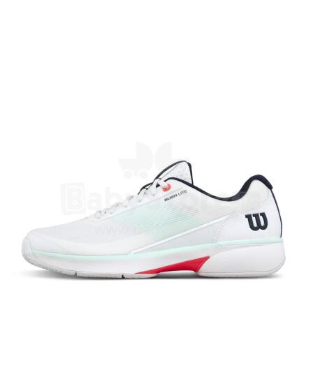 WILSON TENISO BATAI VYRIŠKI RUSH LITE 5 Balti / Įlankos / Ugninė koralų