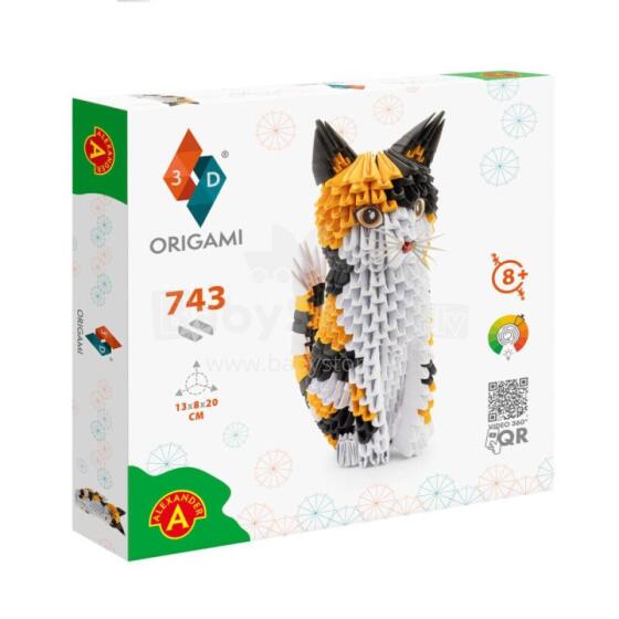Alexander Origami 3D Art.283273 Origami 3D konstruktorius - Katė